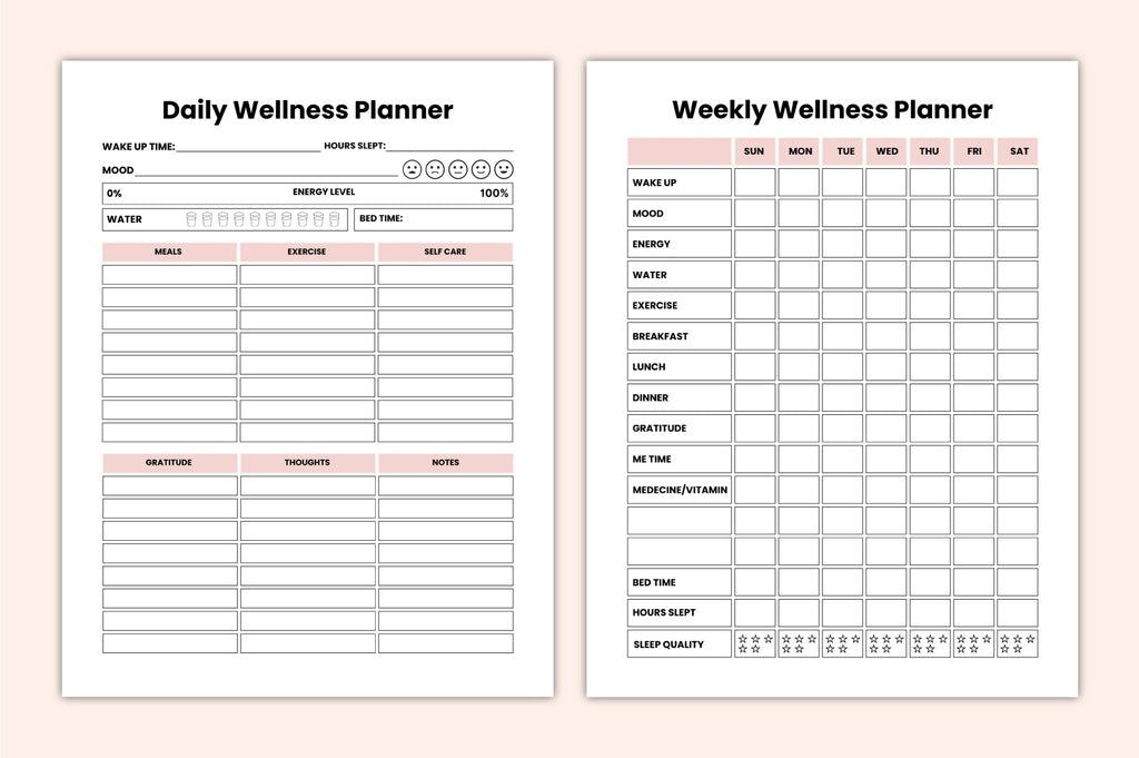 Self Care Well-Being Journal