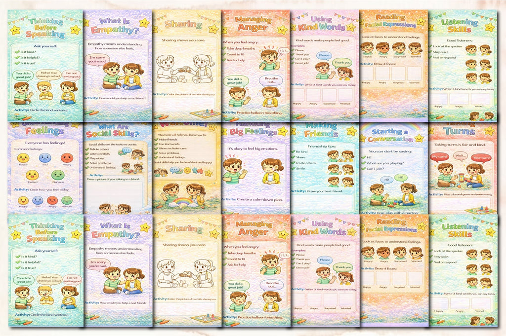 Social Skills Builder for Kids Planner