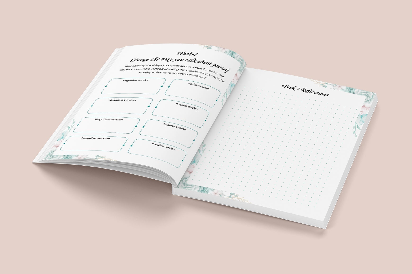 Week Mindset Transformation Journal for Women