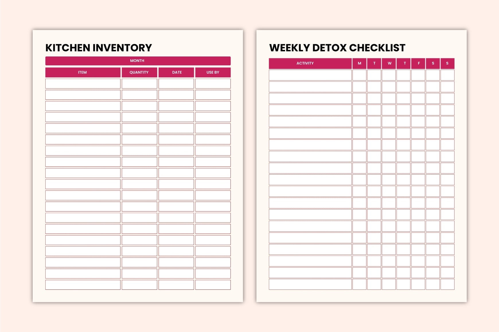 Meal Prep Journal for Easy Planning