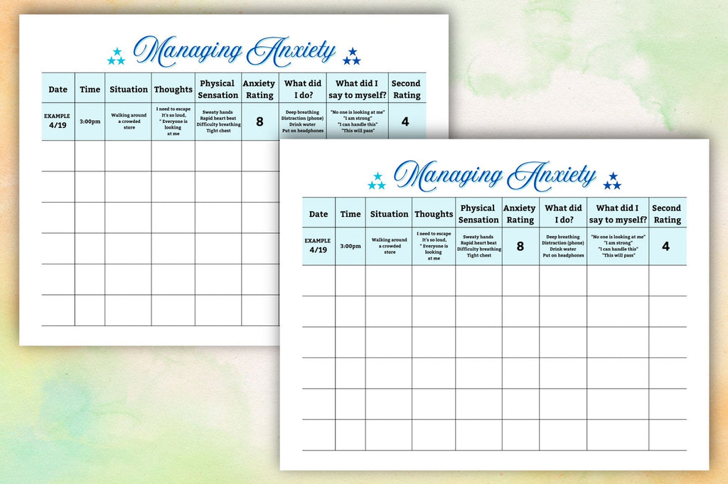 Anxiety Management Planner