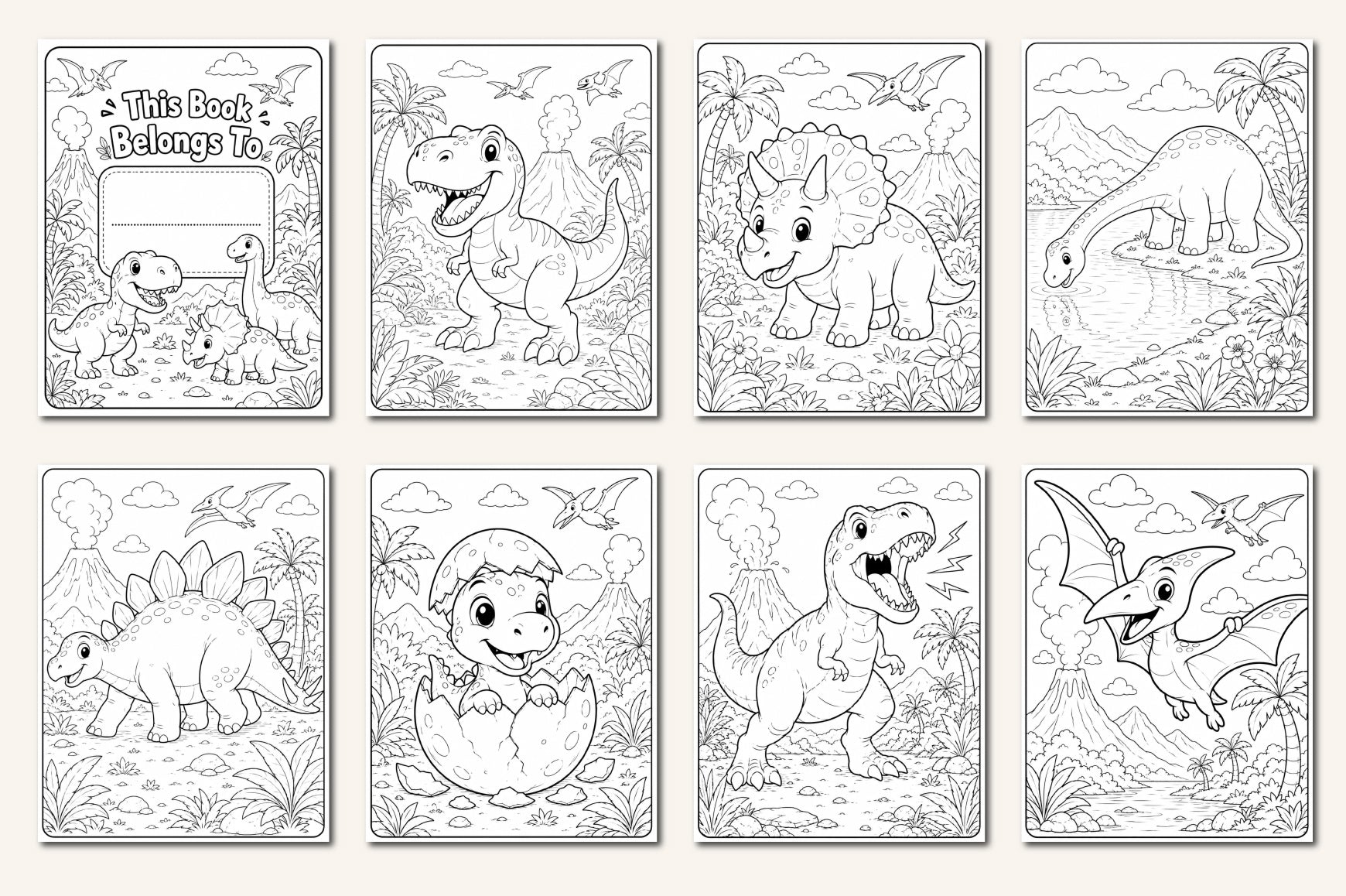 Dinosaur Coloring Adventure