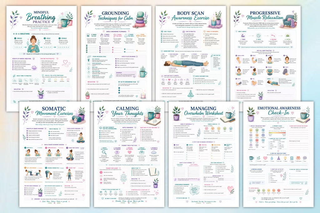 Nervous System Reset For Stress Relief Workbook