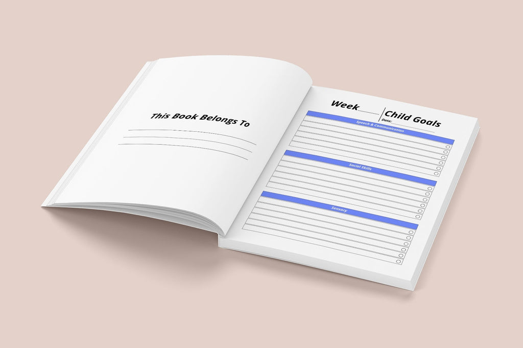 Autism Support Skills Workbook featuring daily life skills activities