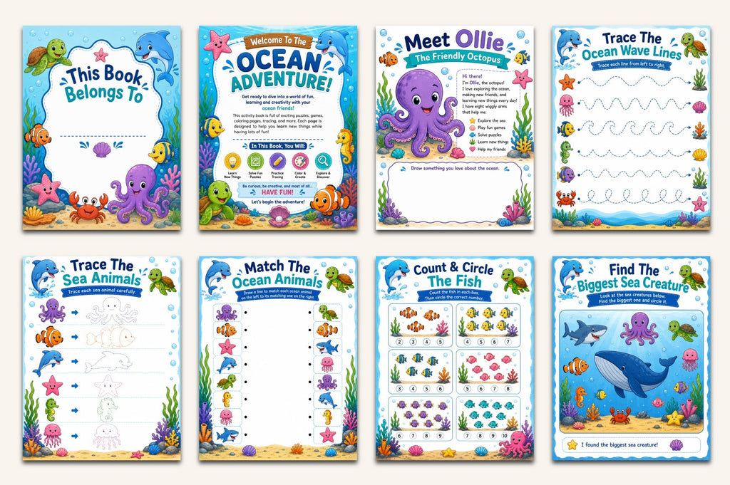 Ocean Friends Activity Book