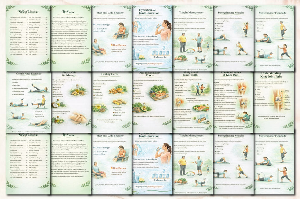 Natural Solutions for Knee Joint Pain Planner
