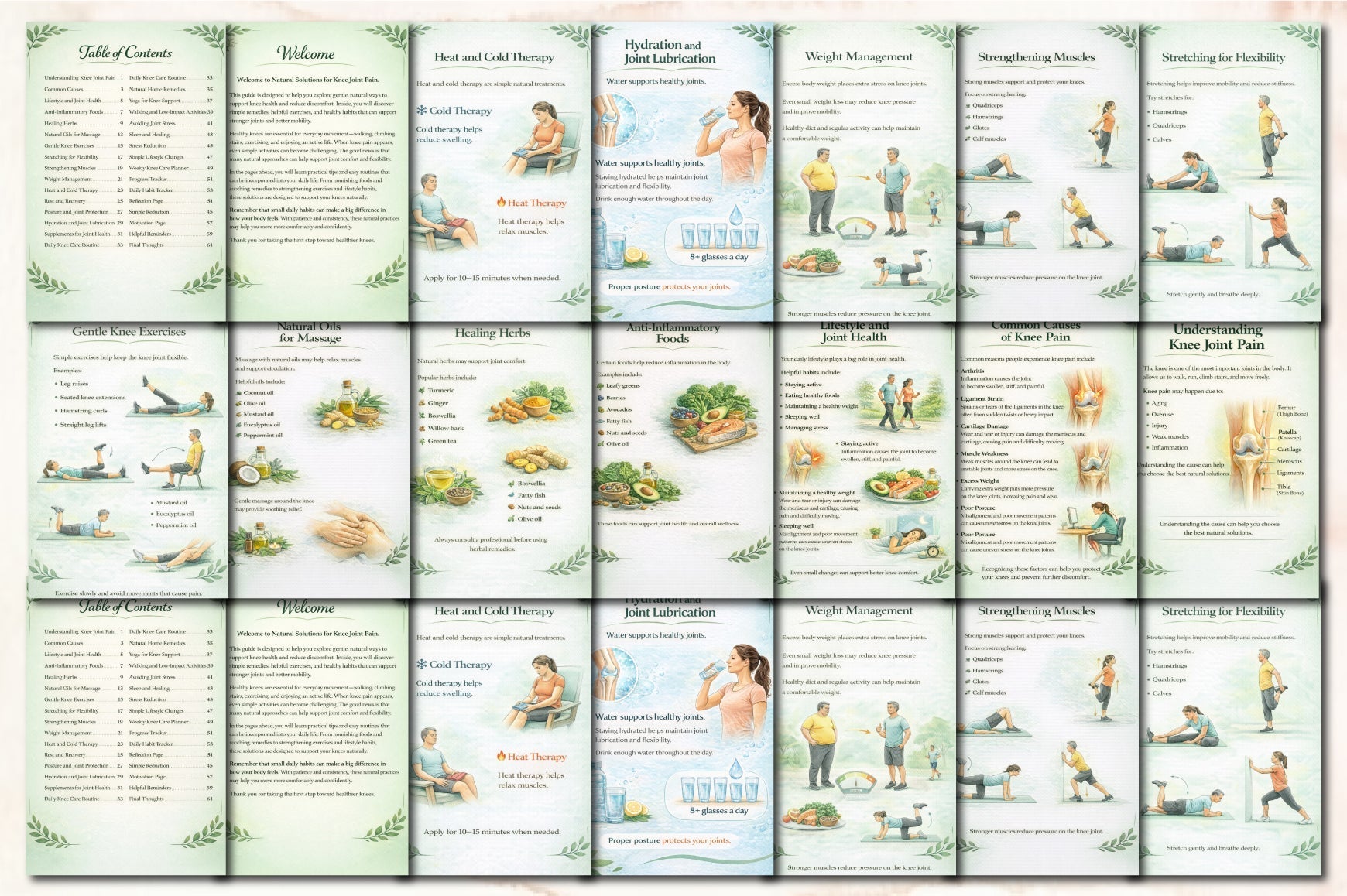Natural Solutions for Knee Joint Pain Planner