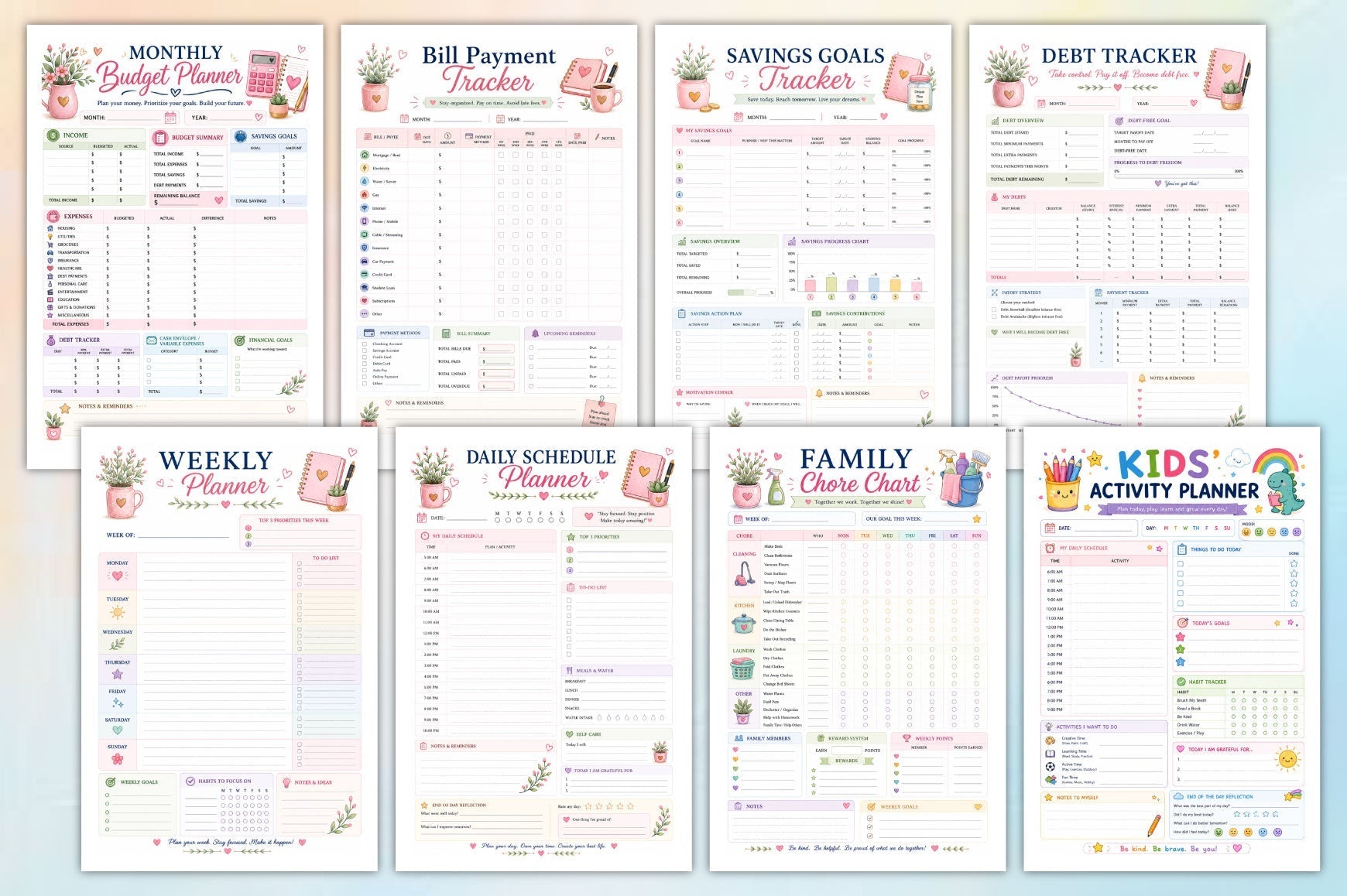 Mom Family Command Center Planner