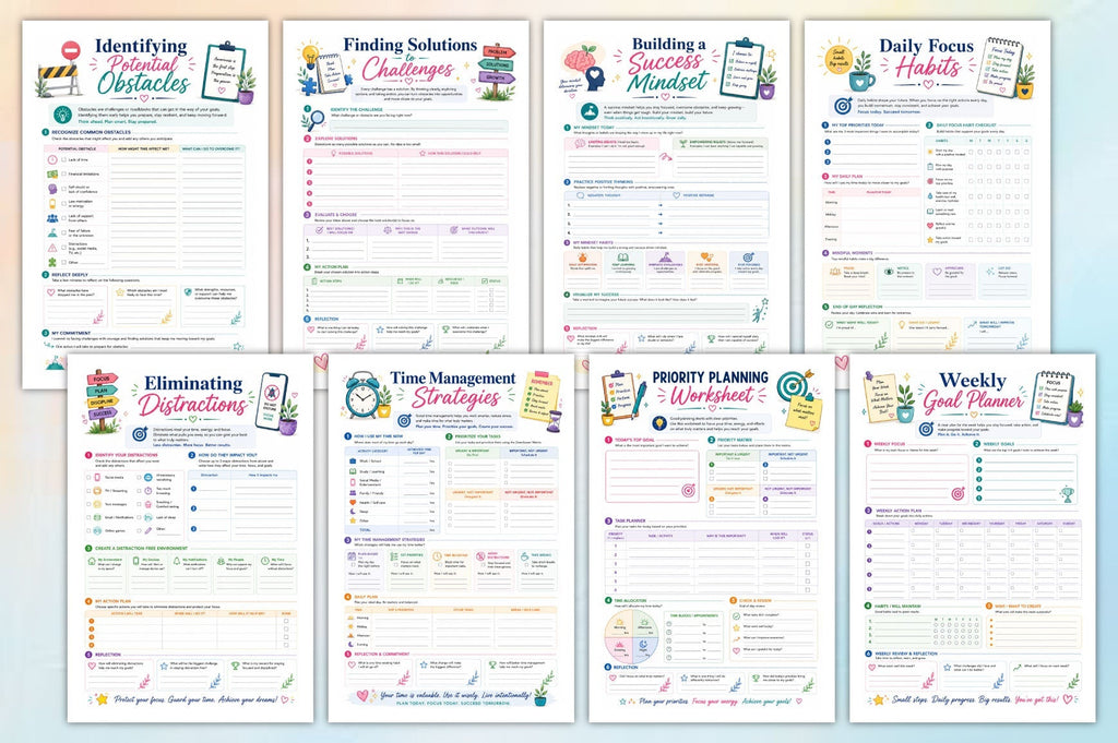 Focus And Goal Achievement Workbook