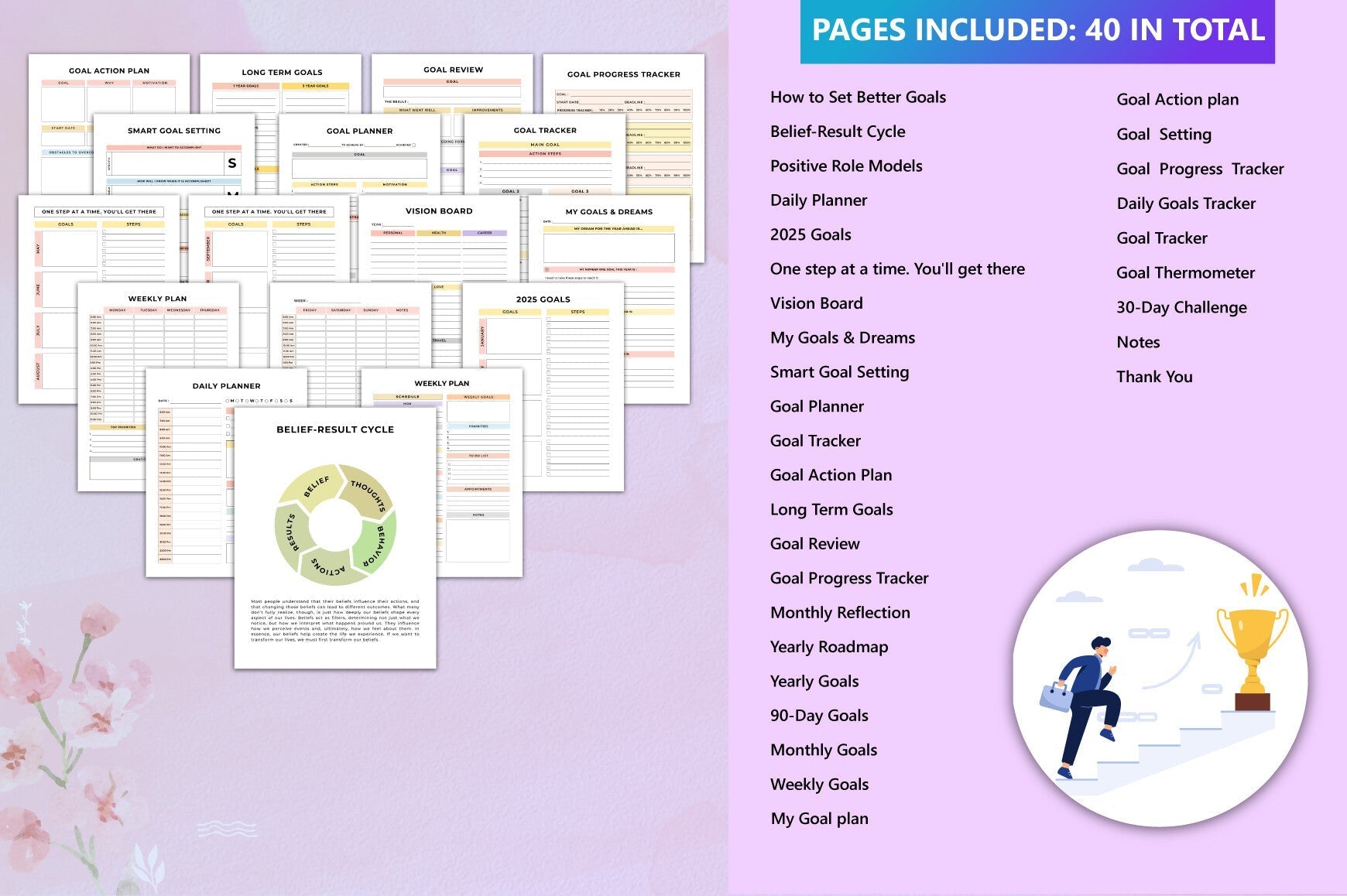 Goal Setting Motivation Planner