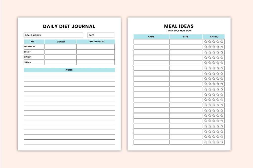 Meal Prep Nutrition Journal