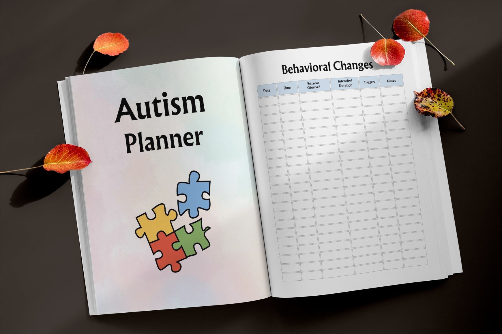 Autism Planner for Effective Organization daily planning worksheets
