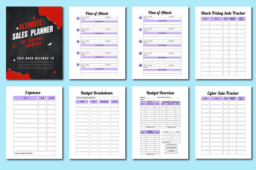 Black Friday Personal Shopping Planner