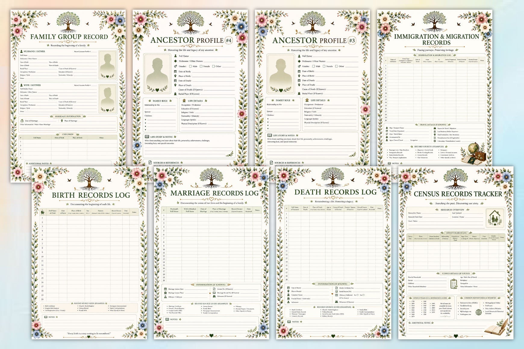 Family Roots Research Planner