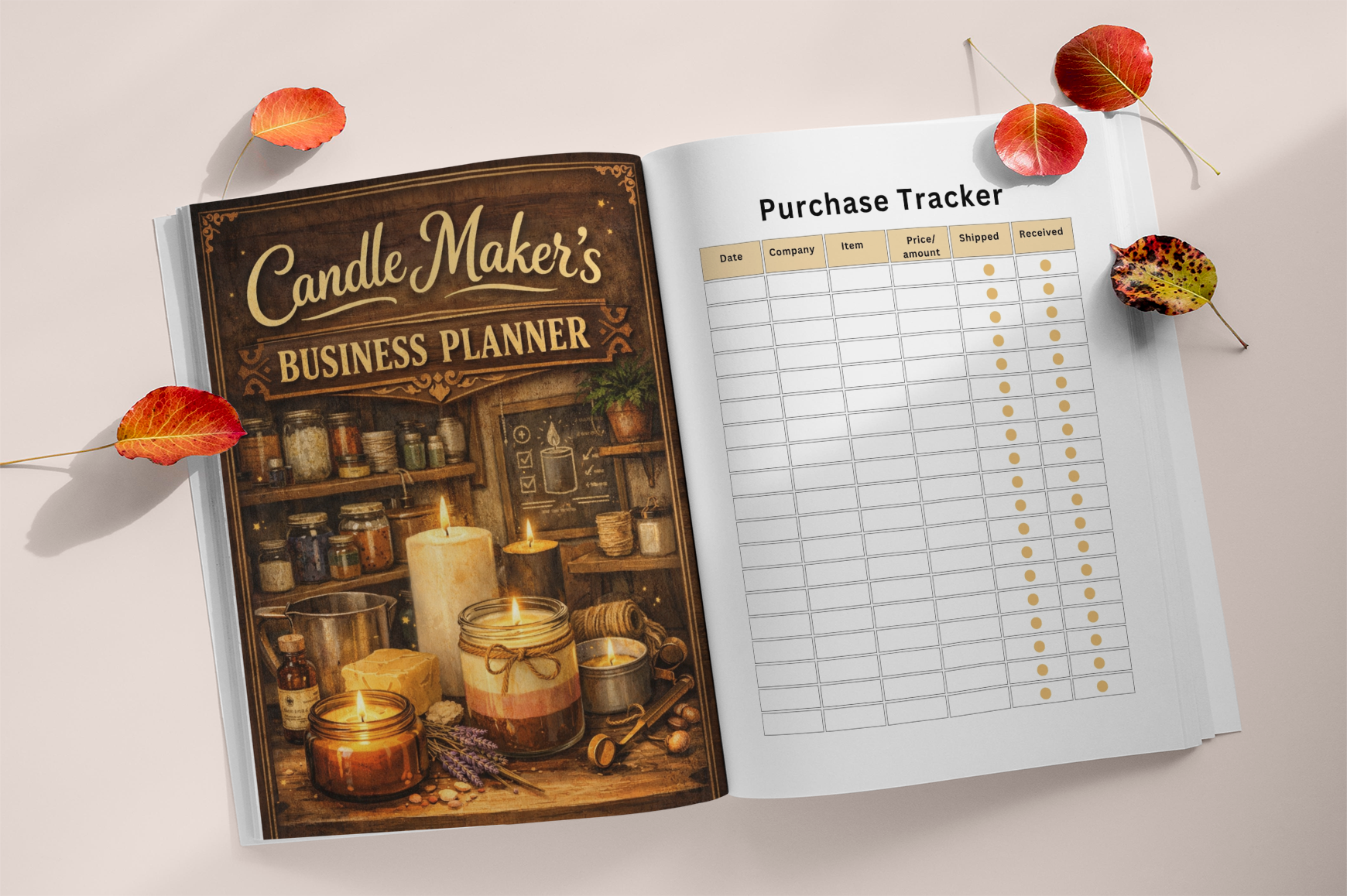 Candle Maker Business Planner