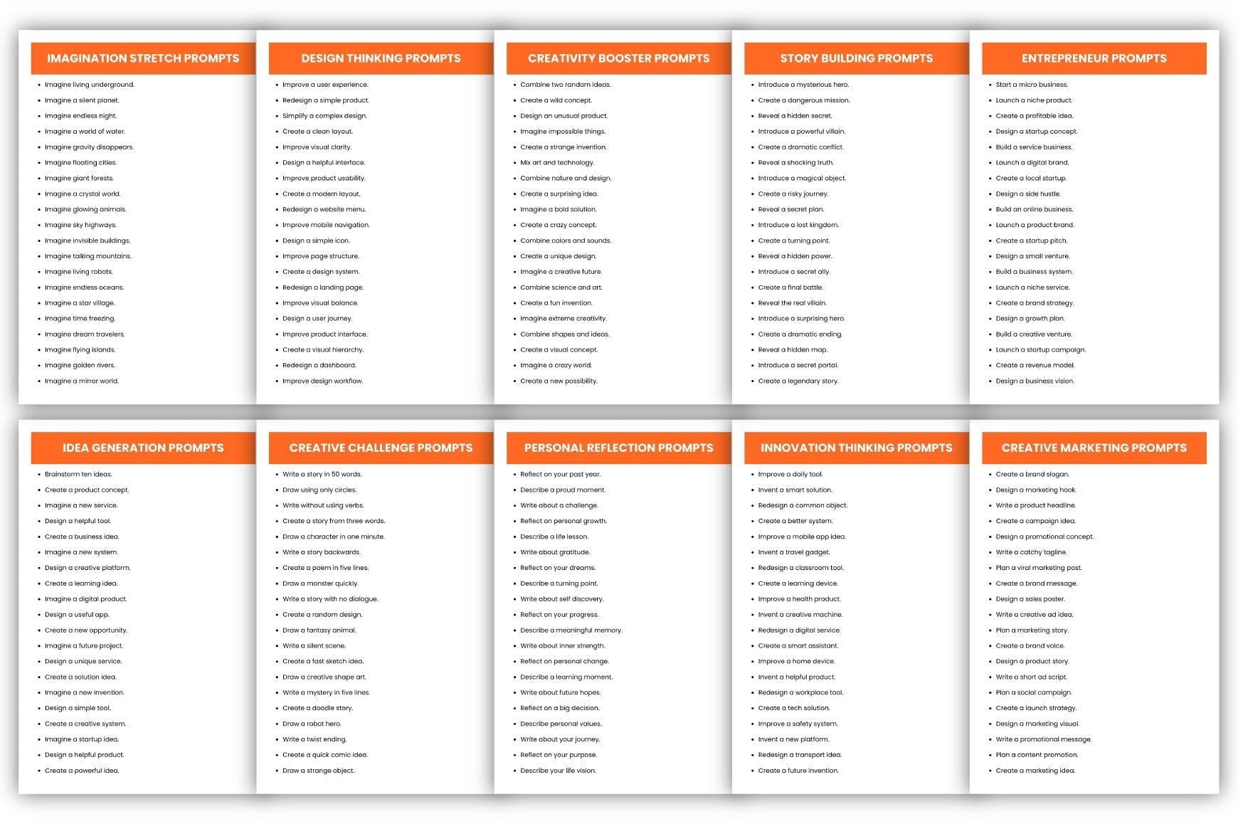 Brilliant Ideas Prompts