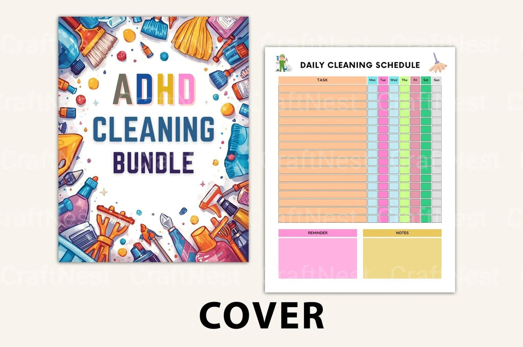 ADHD Cleaning Tips and Strategies household planner pages