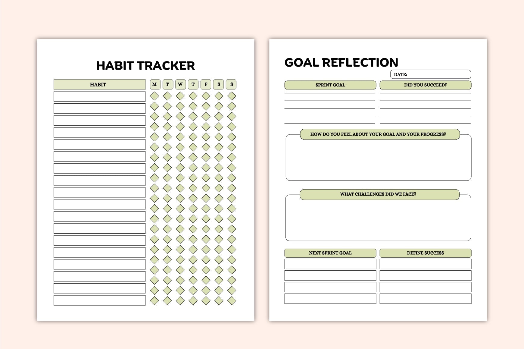 Peak Goal Setting Planner