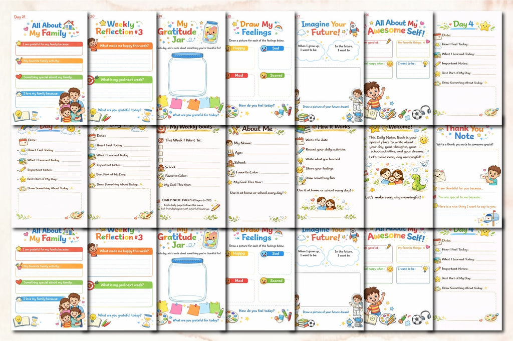 Daily Notes Kids Planner