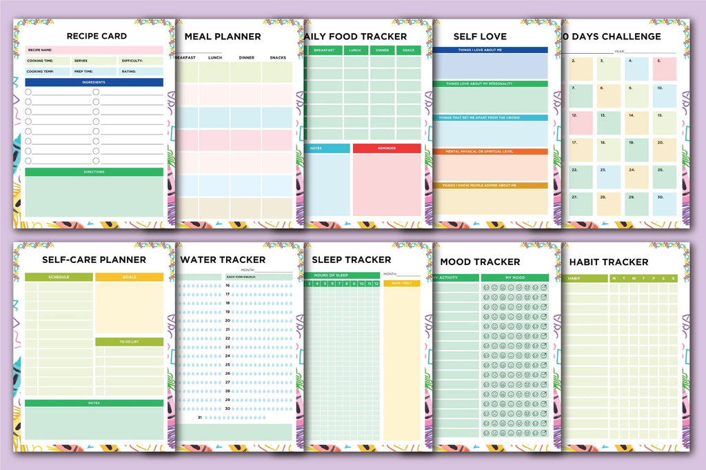 ADHD Kids Planner daily schedule and task management printable pages