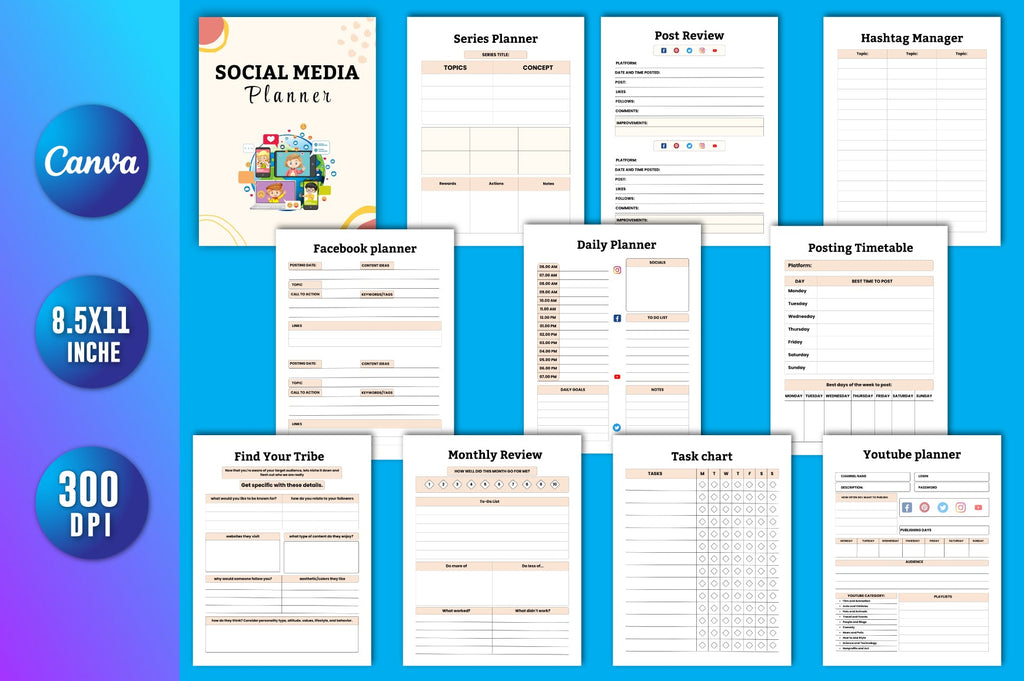 Social Media Planner Template