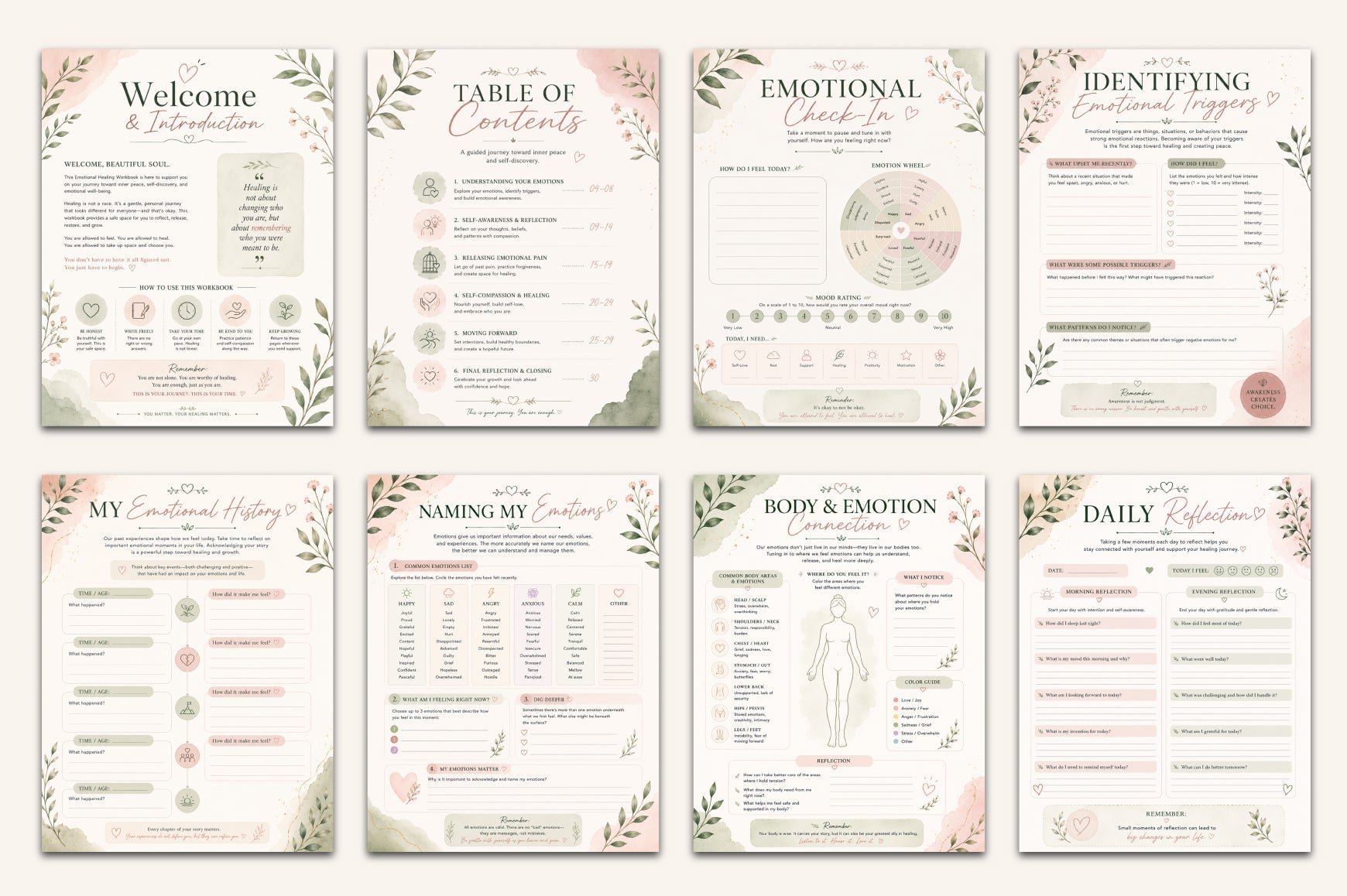 Emotional Healing Workbook