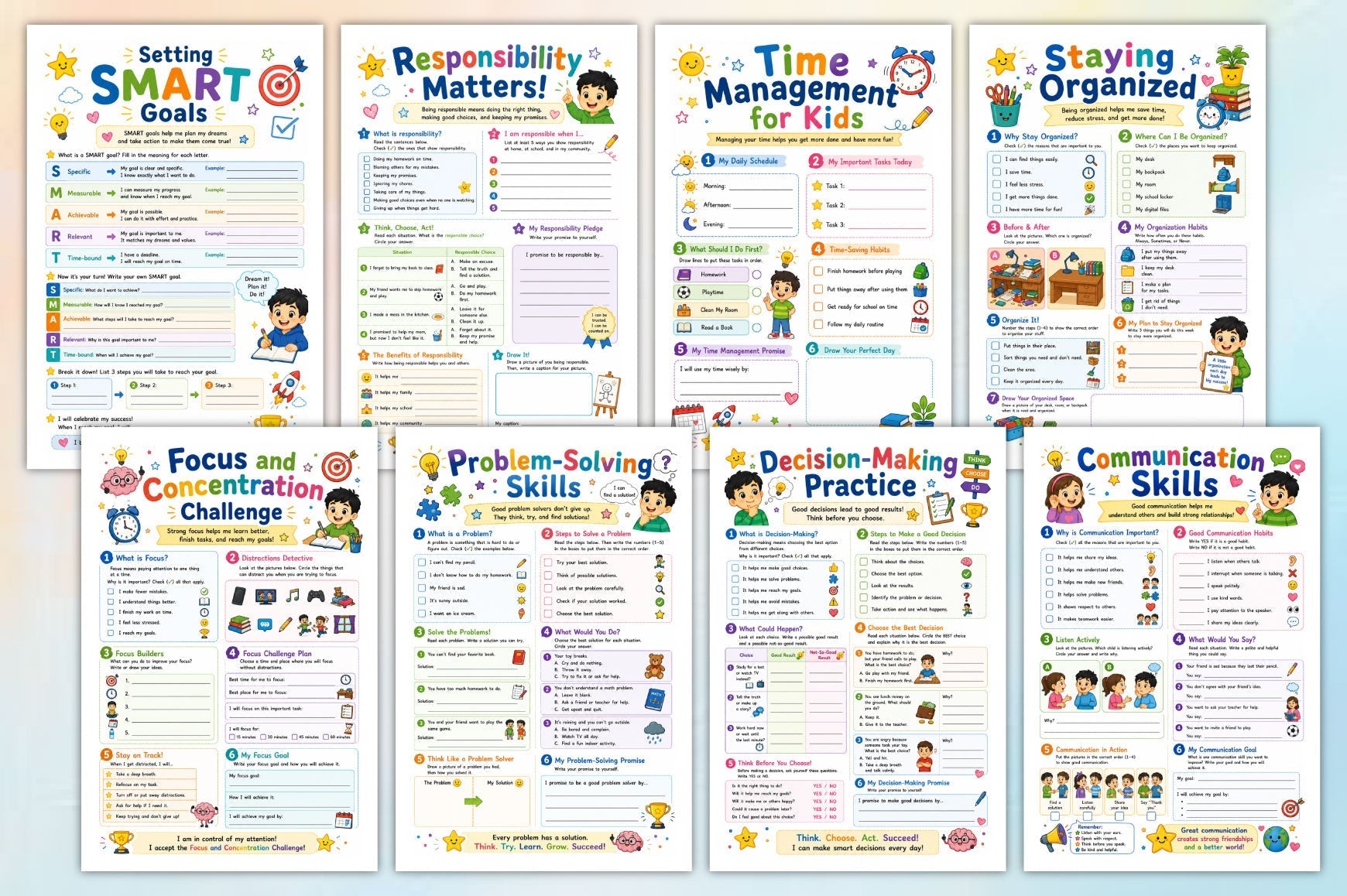 Success Skills For Kids Workbook