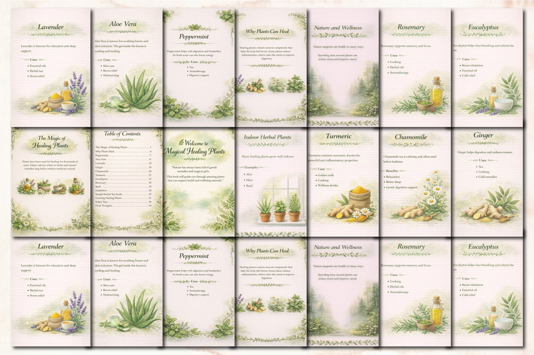 Magical Healing Plants Planner