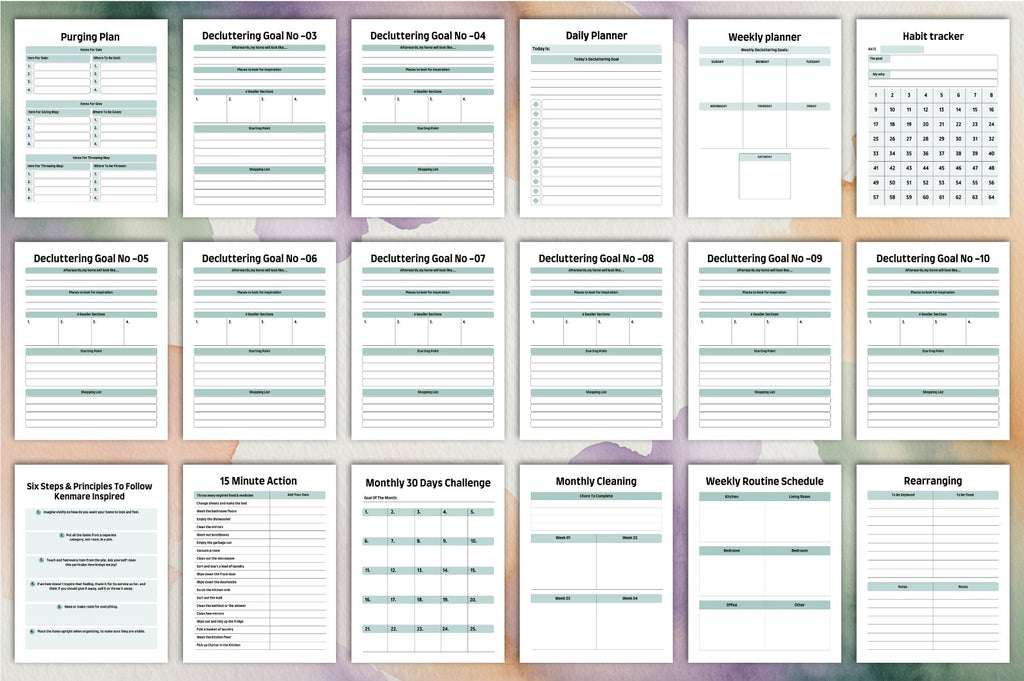 Decluttering Planner Guide