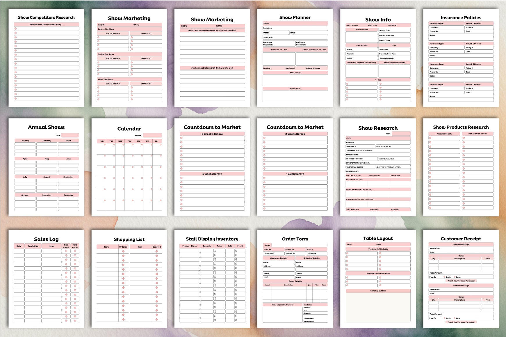 Craft Fair Planner Guide