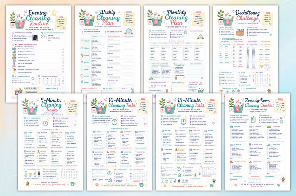 Simple Steps Cleaning For Adhd Minds Planner