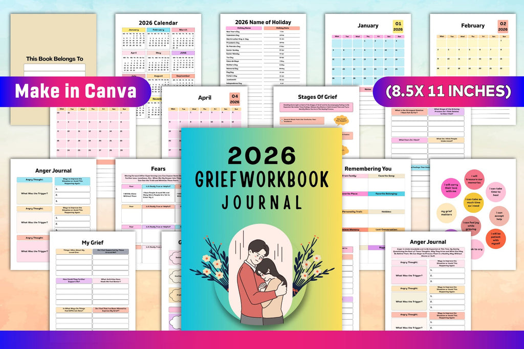 Grief Workbook for Healing and Support