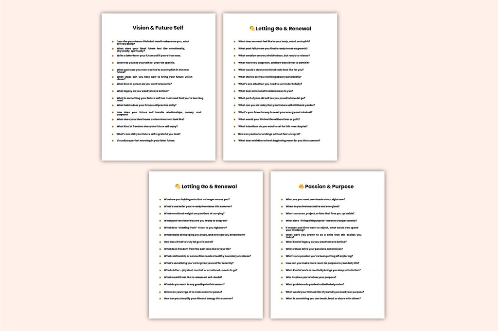 Summer Mindfulness Prompts
