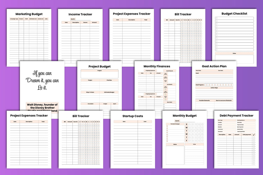 Financial Project Planner Template