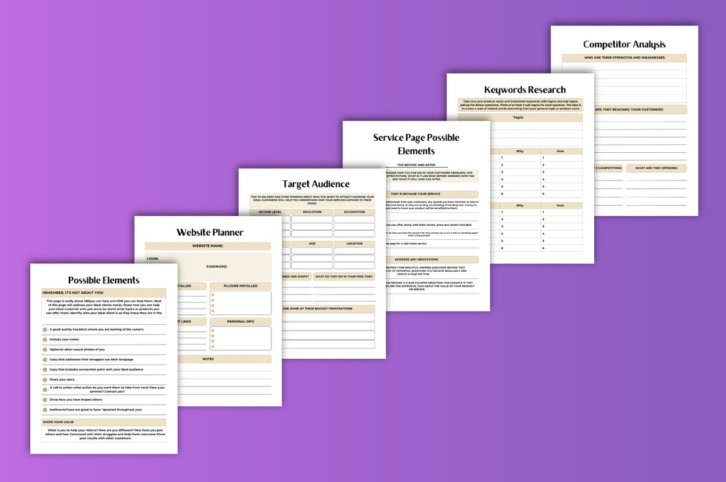 Website Planner Tool