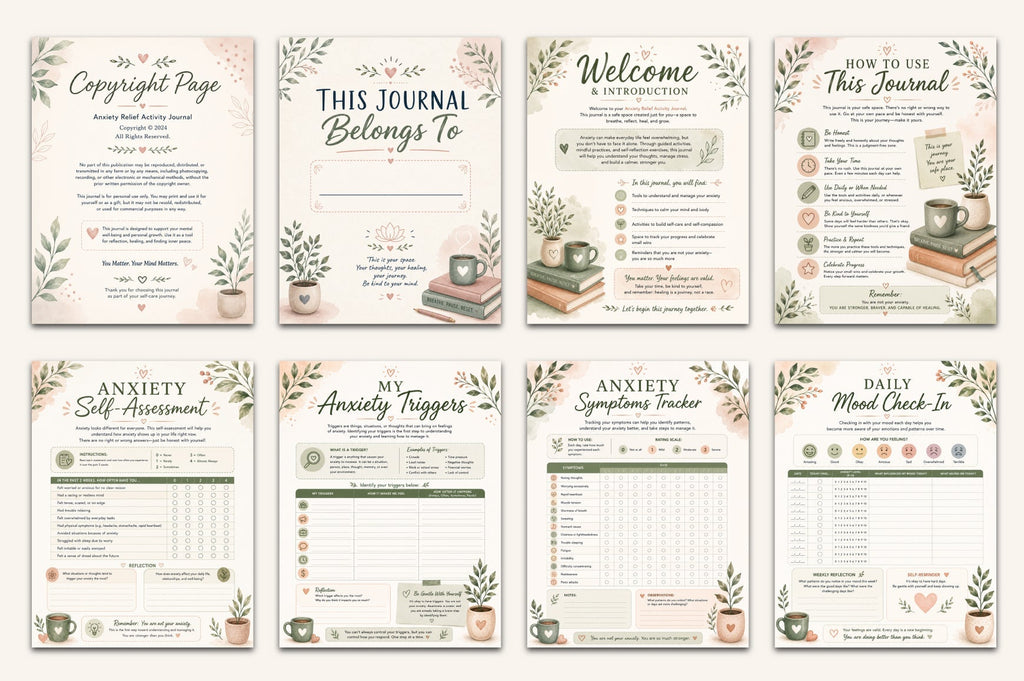 Anxiety Relief Activity Journal