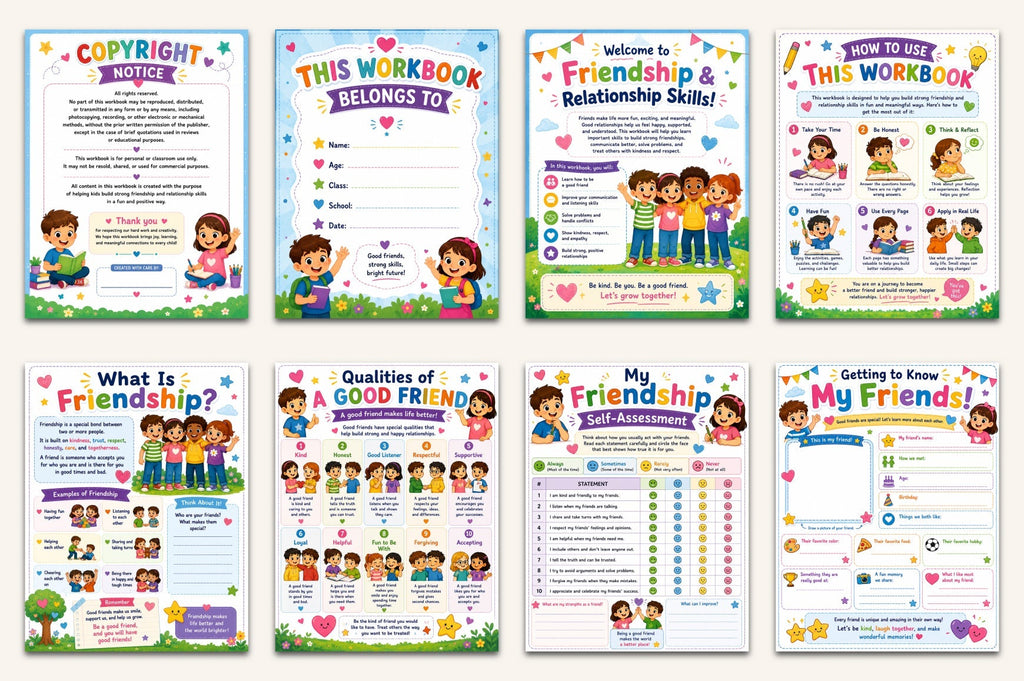 Friendship Relationship Skills Workbook