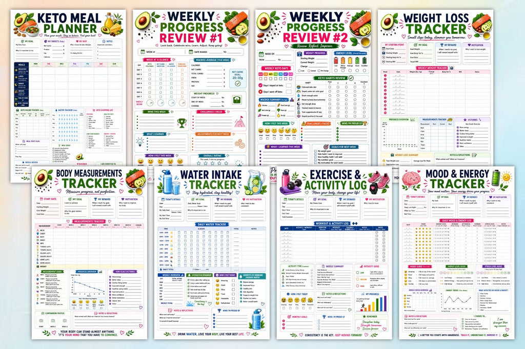 Keto Journey Progress Workbook