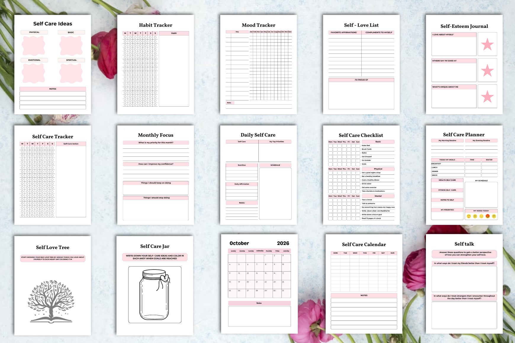 Self Love Work Planner