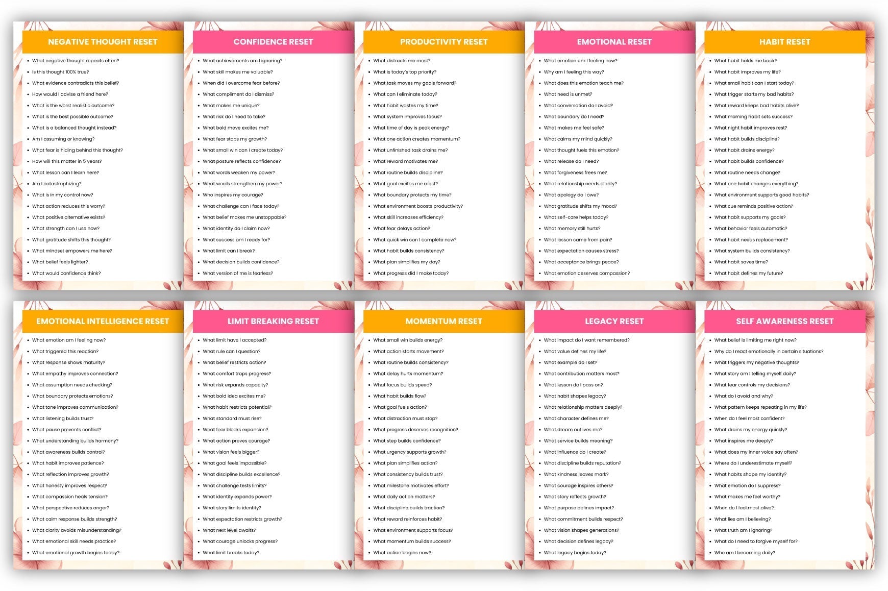 Mindset Reset Prompts for Personal Growth