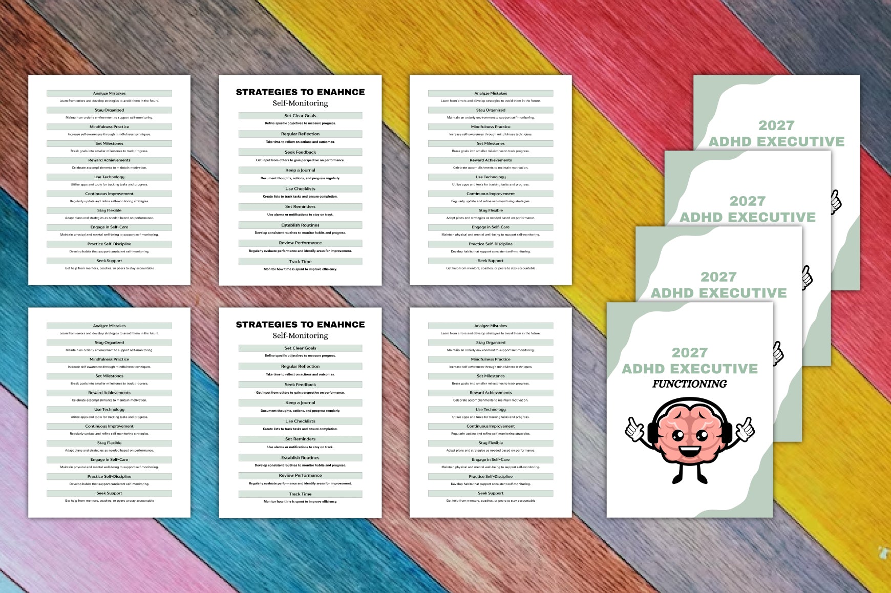 ADHD Executive Functioning Planner Worksheets