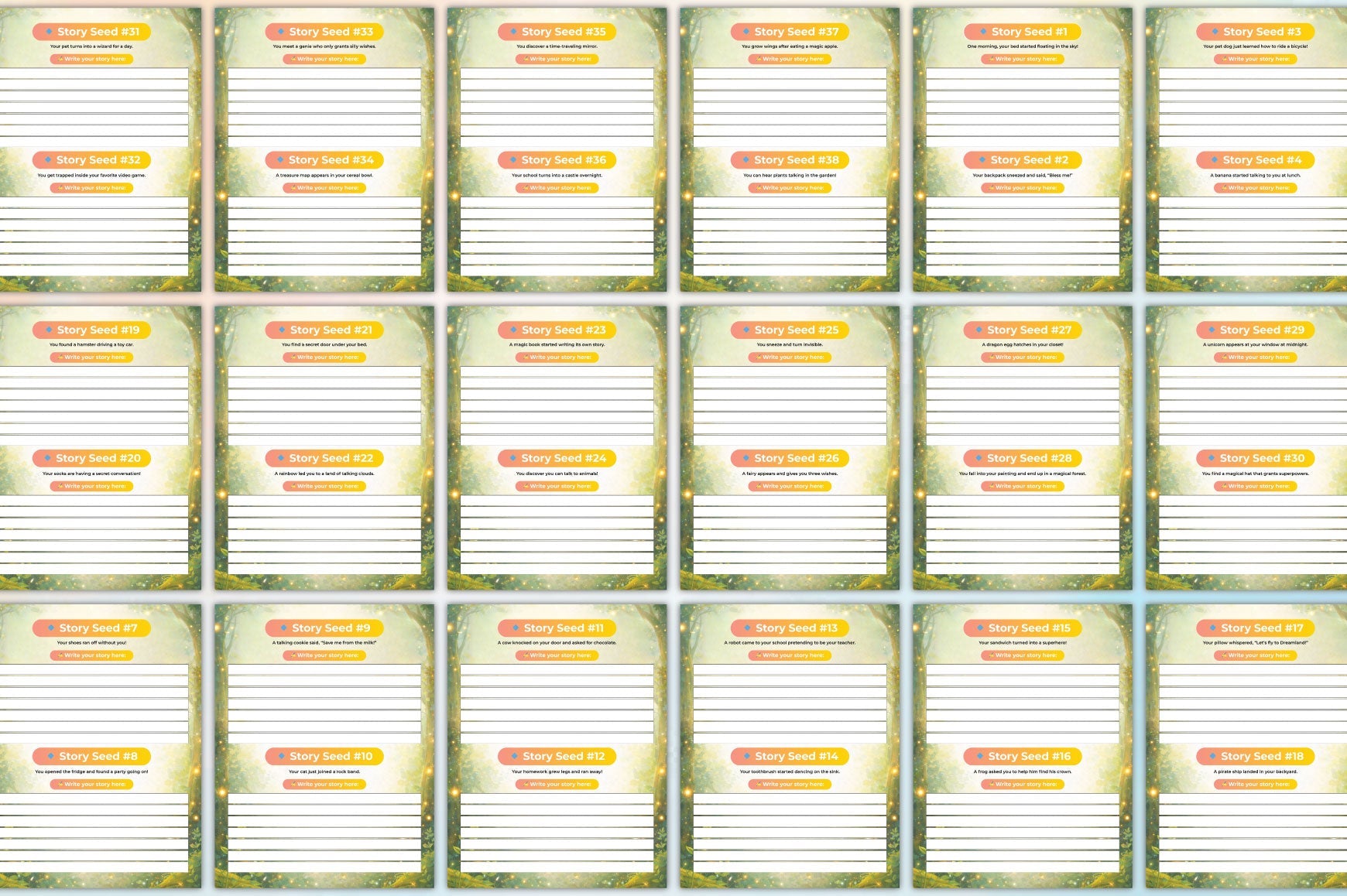 Story Seeds Kids Planner