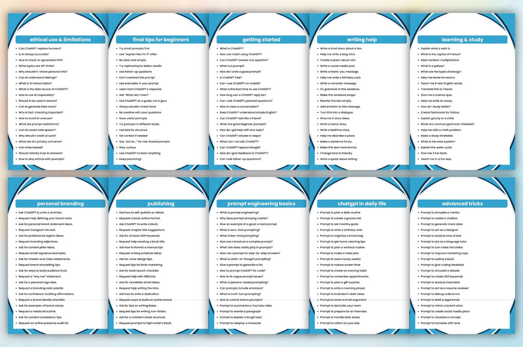 The ChatGPT Guide for Beginners Planner