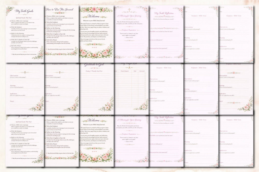 Bible Study Journal for Women