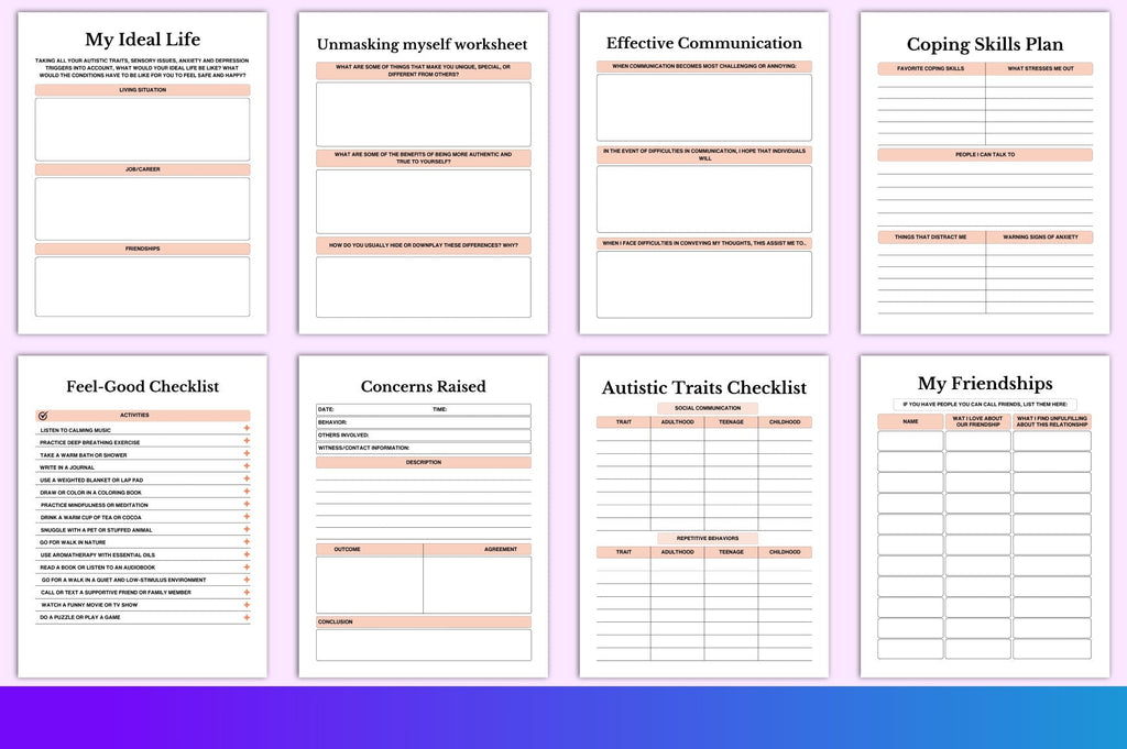 Autism Planner Printable Pages