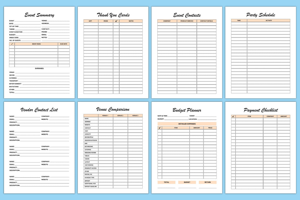 Baby Shower Planner