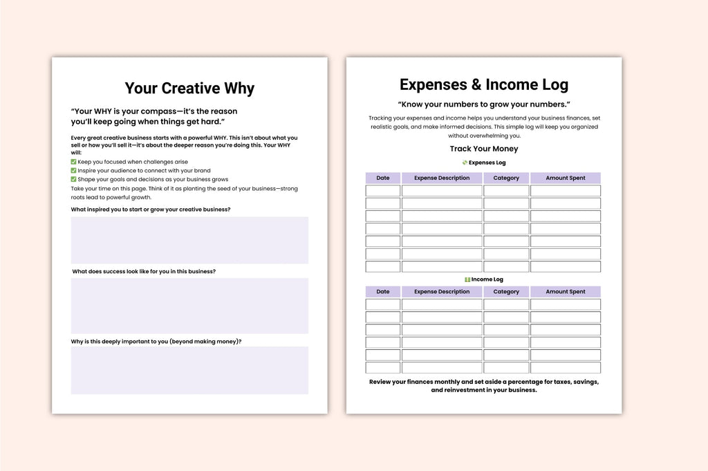 Artistic Business Success Guide Planner