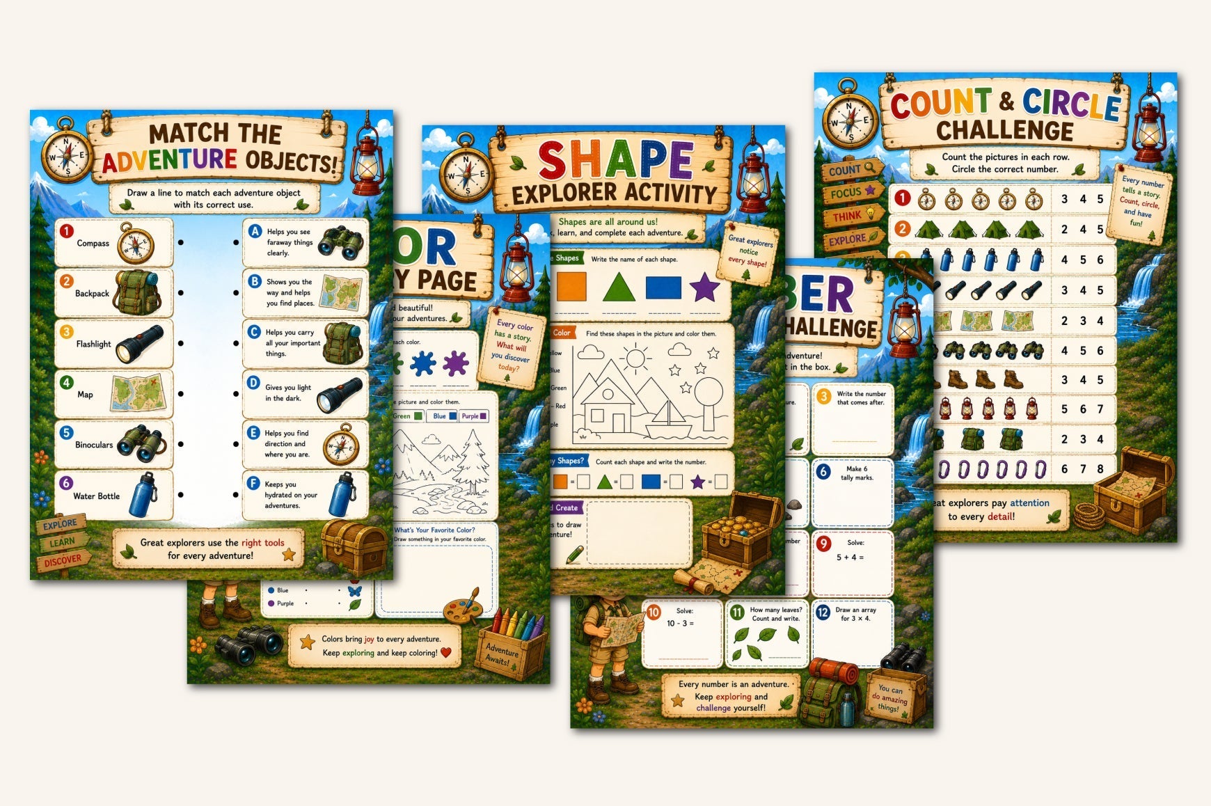 Kids Adventure Activity Book