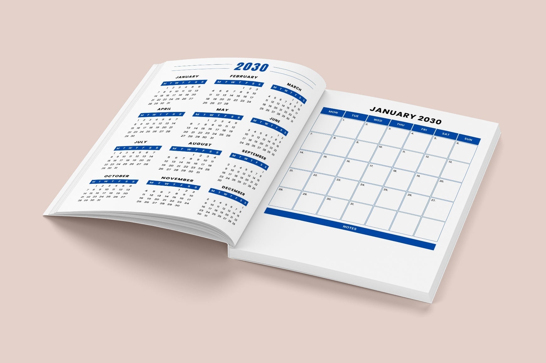 Yearly Monthly Planner
