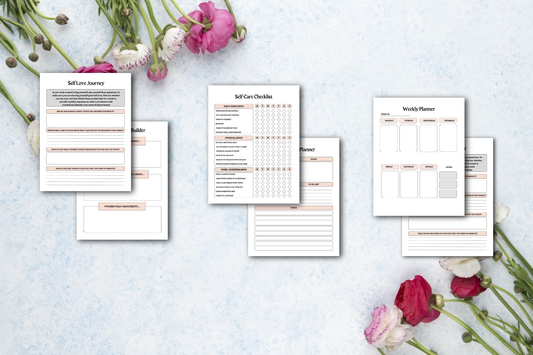 Self Confidence Planner